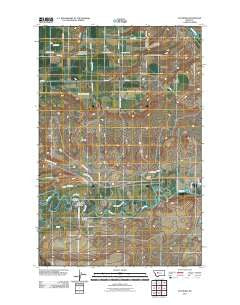 Sun River Montana Historical topographic map, 1:24000 scale, 7.5 X 7.5 Minute, Year 2011