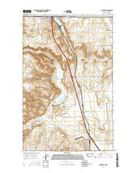 Sunburst Montana Current topographic map, 1:24000 scale, 7.5 X 7.5 Minute, Year 2014