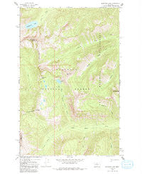 Sunburst Lake Montana Historical topographic map, 1:24000 scale, 7.5 X 7.5 Minute, Year 1965