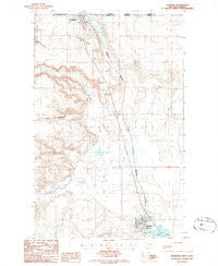 Sunburst Montana Historical topographic map, 1:24000 scale, 7.5 X 7.5 Minute, Year 1986