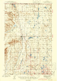 Sunburst Montana Historical topographic map, 1:62500 scale, 15 X 15 Minute, Year 1939