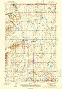 Sunburst Montana Historical topographic map, 1:62500 scale, 15 X 15 Minute, Year 1939
