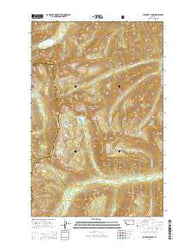 Sunburst Lake Montana Current topographic map, 1:24000 scale, 7.5 X 7.5 Minute, Year 2014