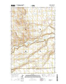 Sundance Montana Current topographic map, 1:24000 scale, 7.5 X 7.5 Minute, Year 2014