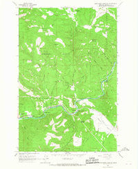 Sunflower Mountain Montana Historical topographic map, 1:24000 scale, 7.5 X 7.5 Minute, Year 1965
