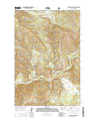 Sunflower Mountain Montana Current topographic map, 1:24000 scale, 7.5 X 7.5 Minute, Year 2014