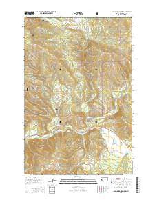Sunflower Mountain Montana Current topographic map, 1:24000 scale, 7.5 X 7.5 Minute, Year 2014