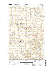 Sunny Slope School Montana Current topographic map, 1:24000 scale, 7.5 X 7.5 Minute, Year 2014