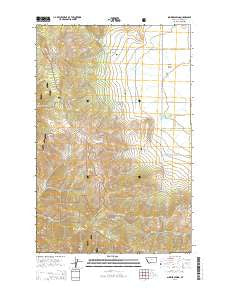 Sunrise Spring Montana Current topographic map, 1:24000 scale, 7.5 X 7.5 Minute, Year 2014