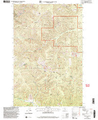 Sunset Peak Montana Historical topographic map, 1:24000 scale, 7.5 X 7.5 Minute, Year 1999
