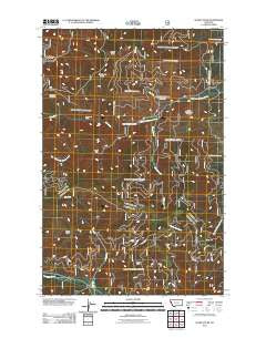 Sunset Peak Montana Historical topographic map, 1:24000 scale, 7.5 X 7.5 Minute, Year 2011