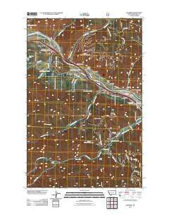 Superior Montana Historical topographic map, 1:24000 scale, 7.5 X 7.5 Minute, Year 2011