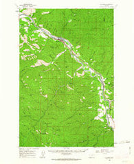 Superior Montana Historical topographic map, 1:62500 scale, 15 X 15 Minute, Year 1960