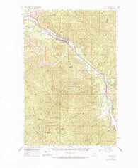 Superior Montana Historical topographic map, 1:62500 scale, 15 X 15 Minute, Year 1960