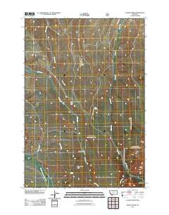 Swamp Creek Montana Historical topographic map, 1:24000 scale, 7.5 X 7.5 Minute, Year 2011