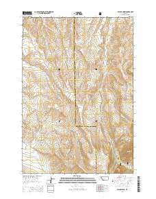 Swamp Creek Montana Current topographic map, 1:24000 scale, 7.5 X 7.5 Minute, Year 2014