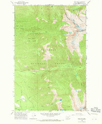 Swan Peak Montana Historical topographic map, 1:24000 scale, 7.5 X 7.5 Minute, Year 1965
