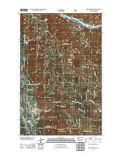 Swede Mountain Montana Historical topographic map, 1:24000 scale, 7.5 X 7.5 Minute, Year 2011
