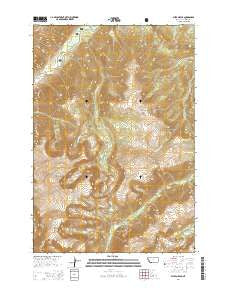 Sylvan Peak Montana Current topographic map, 1:24000 scale, 7.5 X 7.5 Minute, Year 2014