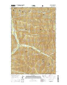 Sylvanite Montana Current topographic map, 1:24000 scale, 7.5 X 7.5 Minute, Year 2014
