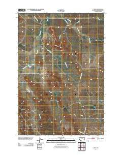 T Creek Montana Historical topographic map, 1:24000 scale, 7.5 X 7.5 Minute, Year 2011