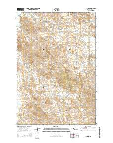 T G Creek Montana Current topographic map, 1:24000 scale, 7.5 X 7.5 Minute, Year 2014