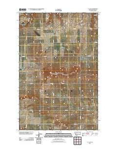 T L Gap Montana Historical topographic map, 1:24000 scale, 7.5 X 7.5 Minute, Year 2011