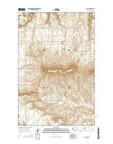 T L Gap Montana Current topographic map, 1:24000 scale, 7.5 X 7.5 Minute, Year 2014