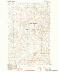 Table Butte Montana Historical topographic map, 1:24000 scale, 7.5 X 7.5 Minute, Year 1984
