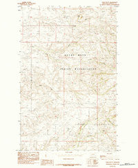 Table Butte Montana Historical topographic map, 1:24000 scale, 7.5 X 7.5 Minute, Year 1984