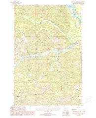 Table Top Mountain Montana Historical topographic map, 1:24000 scale, 7.5 X 7.5 Minute, Year 1988