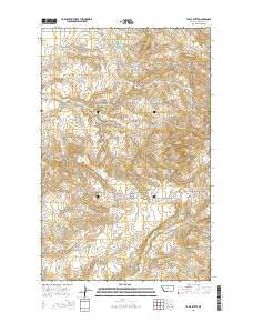 Table Butte Montana Current topographic map, 1:24000 scale, 7.5 X 7.5 Minute, Year 2014