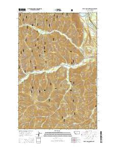 Table Top Mountain Montana Current topographic map, 1:24000 scale, 7.5 X 7.5 Minute, Year 2014