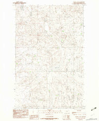 Tadpole Lake Montana Historical topographic map, 1:24000 scale, 7.5 X 7.5 Minute, Year 1983
