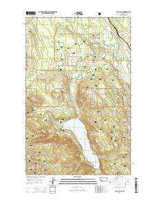 Tally Lake Montana Current topographic map, 1:24000 scale, 7.5 X 7.5 Minute, Year 2014
