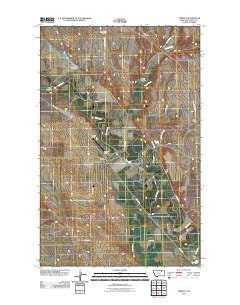Tampico Montana Historical topographic map, 1:24000 scale, 7.5 X 7.5 Minute, Year 2011