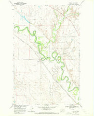 Tampico Montana Historical topographic map, 1:24000 scale, 7.5 X 7.5 Minute, Year 1969