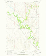 Tampico Montana Historical topographic map, 1:24000 scale, 7.5 X 7.5 Minute, Year 1969