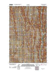 Tampico NE Montana Historical topographic map, 1:24000 scale, 7.5 X 7.5 Minute, Year 2011