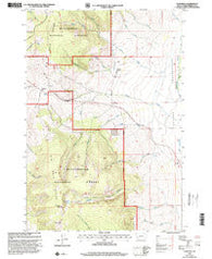 Tash Peak Montana Historical topographic map, 1:24000 scale, 7.5 X 7.5 Minute, Year 1997