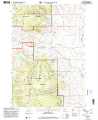Tash Peak Montana Historical topographic map, 1:24000 scale, 7.5 X 7.5 Minute, Year 1997