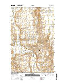 Tattnall Montana Current topographic map, 1:24000 scale, 7.5 X 7.5 Minute, Year 2014