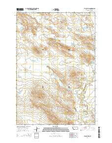 Taylor Hills Montana Current topographic map, 1:24000 scale, 7.5 X 7.5 Minute, Year 2014