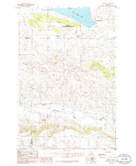 Teigen Montana Historical topographic map, 1:24000 scale, 7.5 X 7.5 Minute, Year 1986