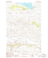 Teigen Montana Historical topographic map, 1:24000 scale, 7.5 X 7.5 Minute, Year 1986