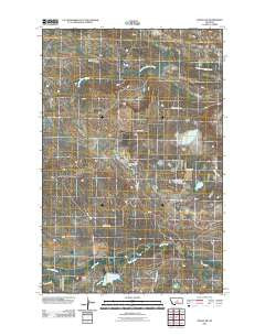 Teigen NW Montana Historical topographic map, 1:24000 scale, 7.5 X 7.5 Minute, Year 2011