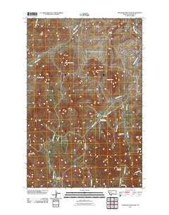 Telegraph Mountain Montana Historical topographic map, 1:24000 scale, 7.5 X 7.5 Minute, Year 2011