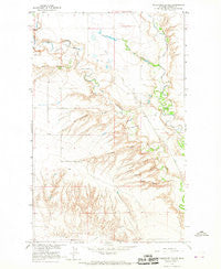 Telescope Coulee Montana Historical topographic map, 1:24000 scale, 7.5 X 7.5 Minute, Year 1964