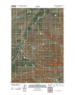 Ten O'Clock Gate Montana Historical topographic map, 1:24000 scale, 7.5 X 7.5 Minute, Year 2011