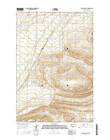 Ten O'Clock Gate Montana Current topographic map, 1:24000 scale, 7.5 X 7.5 Minute, Year 2014